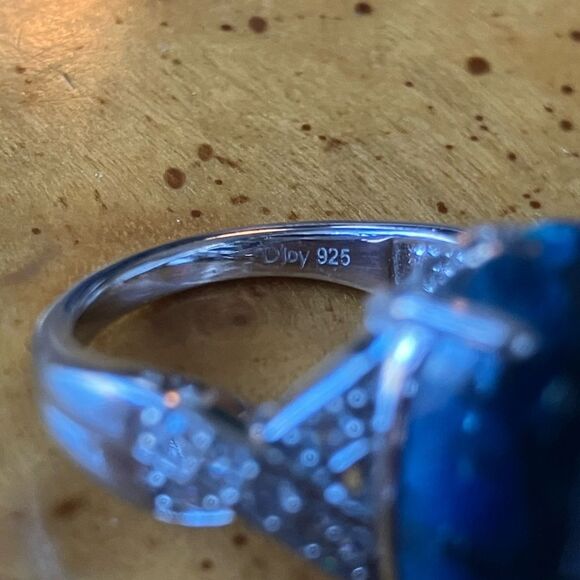 Natural Shadowkite Sterling Silver Ring Size 6 - Picture 4 of 9